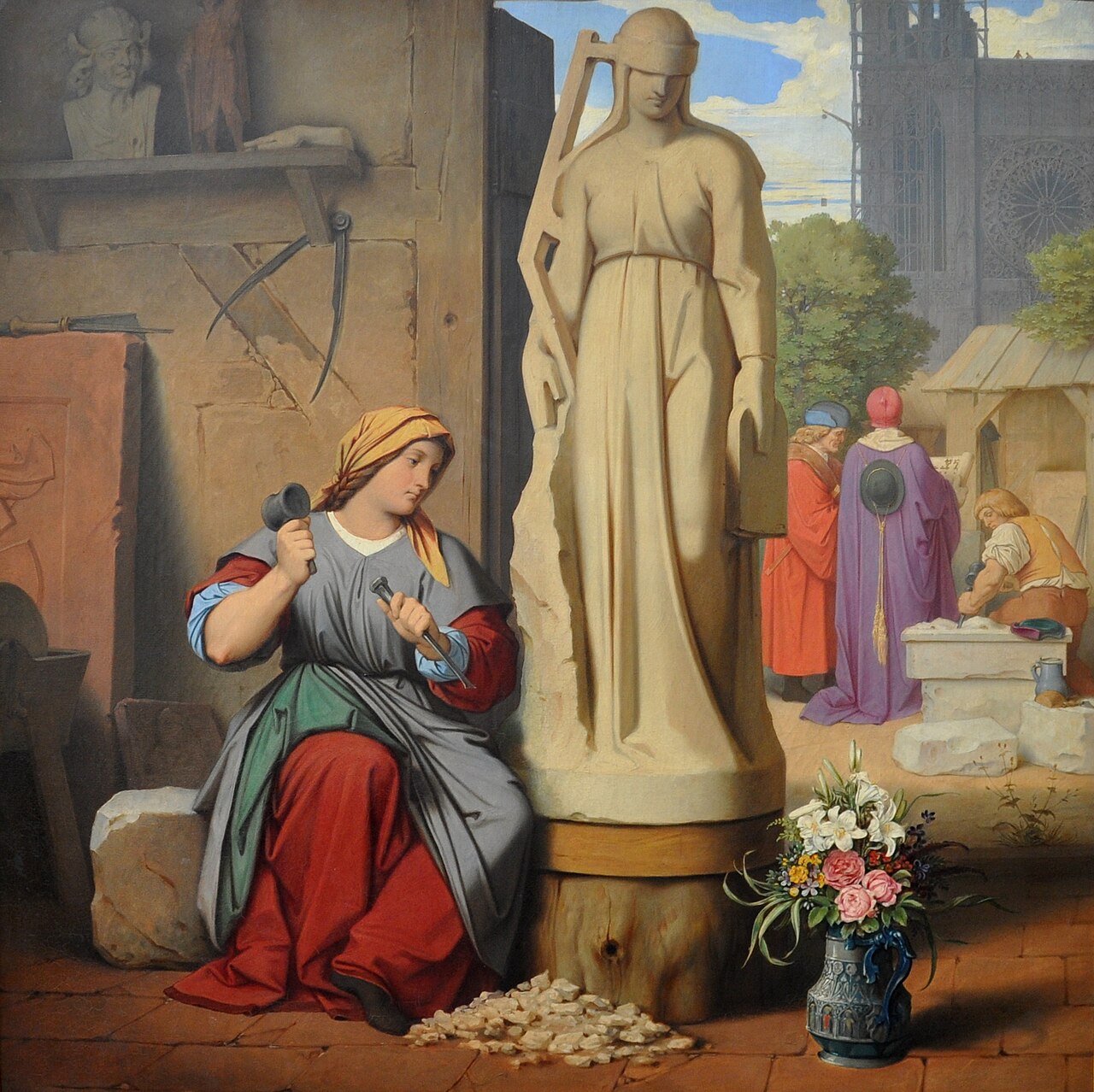 Sabina von Steinbach, peinture de Moritz von Schwind (1844)