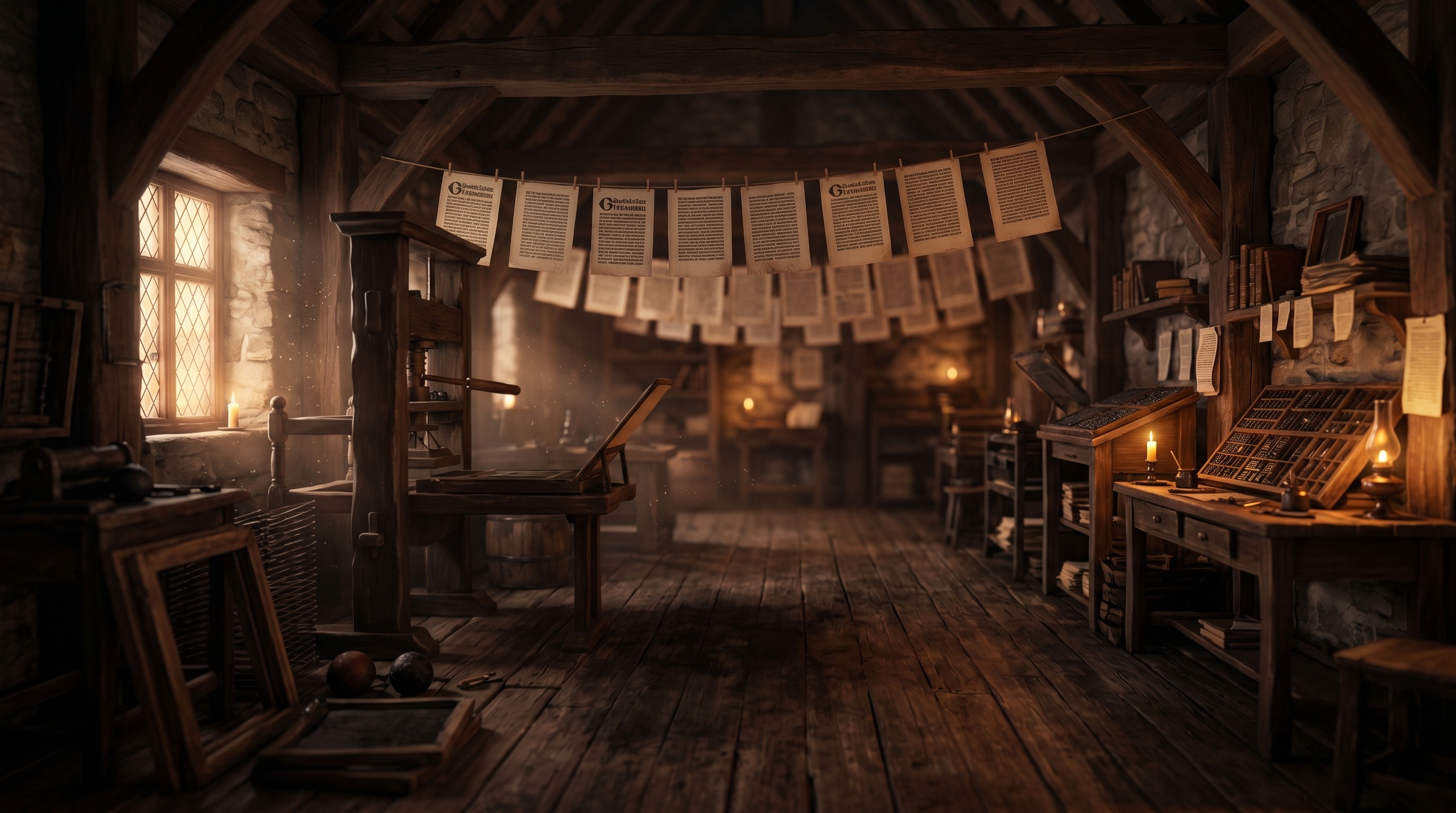 Image d’orientation de la série Gutenberg consacrée à l’invention de l’imprimerie