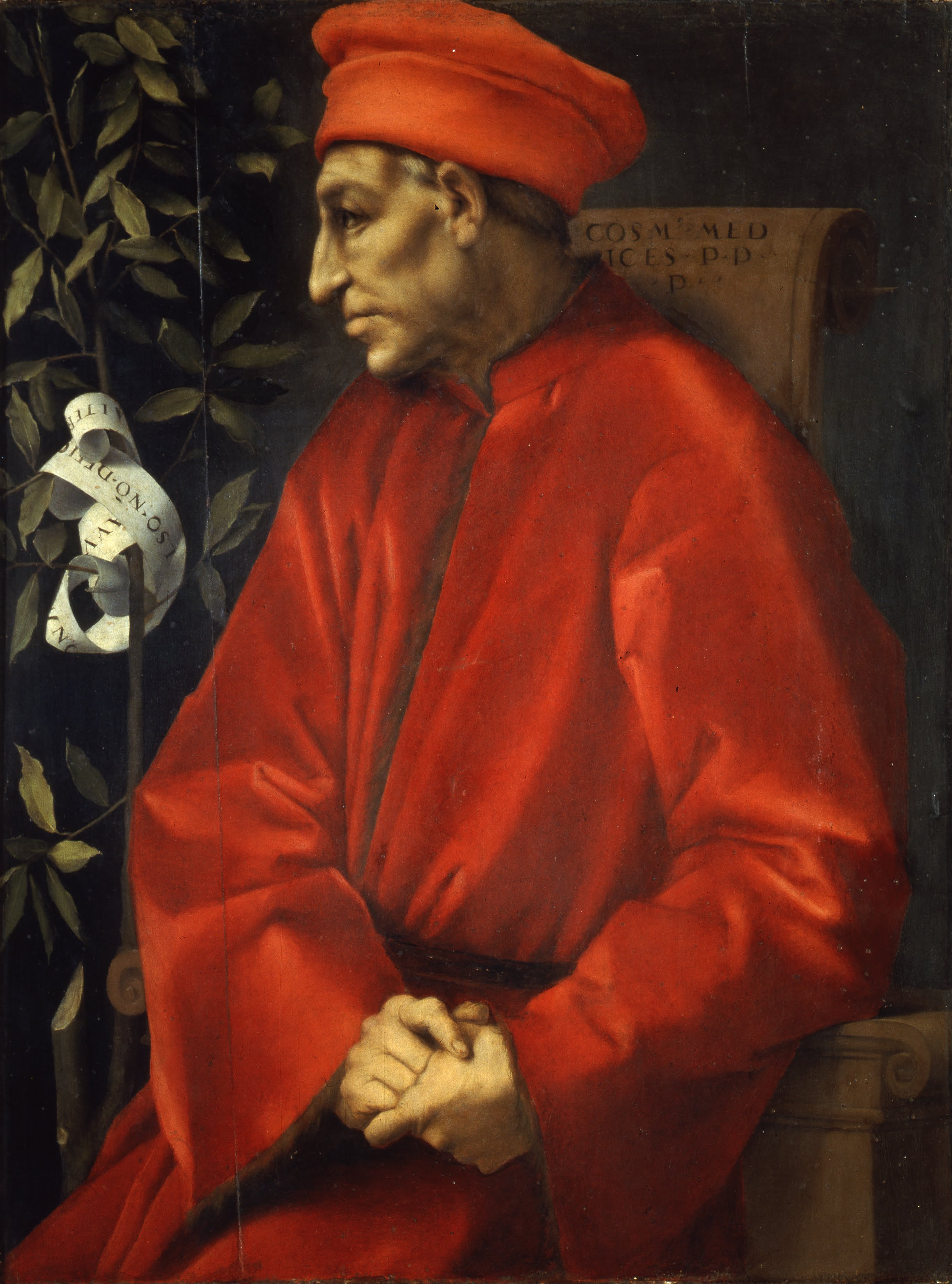 Portrait de Cosme de Médicis dit l’Ancien (il Vecchio) peint par Agnolo Bronzino